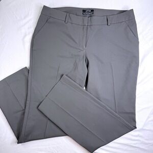 Apt 9 The Torie Straight Leg Gray Dress Pants Womens Size 14 Stretch Workwear